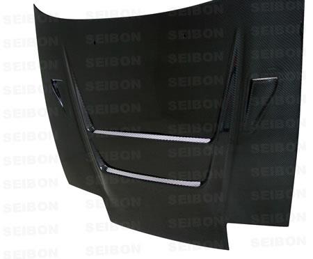 Seibon 89-94 Nissan 180SX/240SX DVII Carbon Fiber Hood - HD8994NS240-DVII