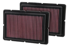 Load image into Gallery viewer, K&amp;N Replacement Air Filter 05-09 Ferrari F360 11.125in O/S Length x 7.625 O/S Width x 1.313in H - 33-2494