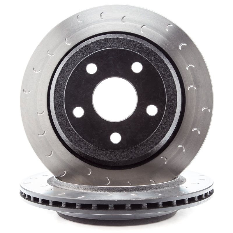 Alcon 2007+ Jeep JK-JL 330x22mm Rotors 4-Piston Calipers Rear Brake Kit (Includes Brake Lines) - Red - ALABKR5059D12
