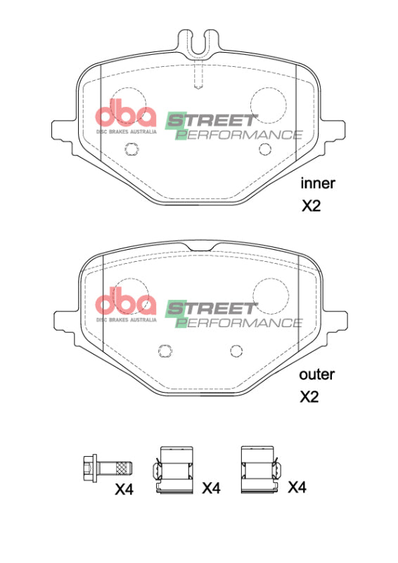 DBA 2019+ Mercedes-Benz G63 AMG (W463) SP Performance Rear Brake Pads - DB15266SP