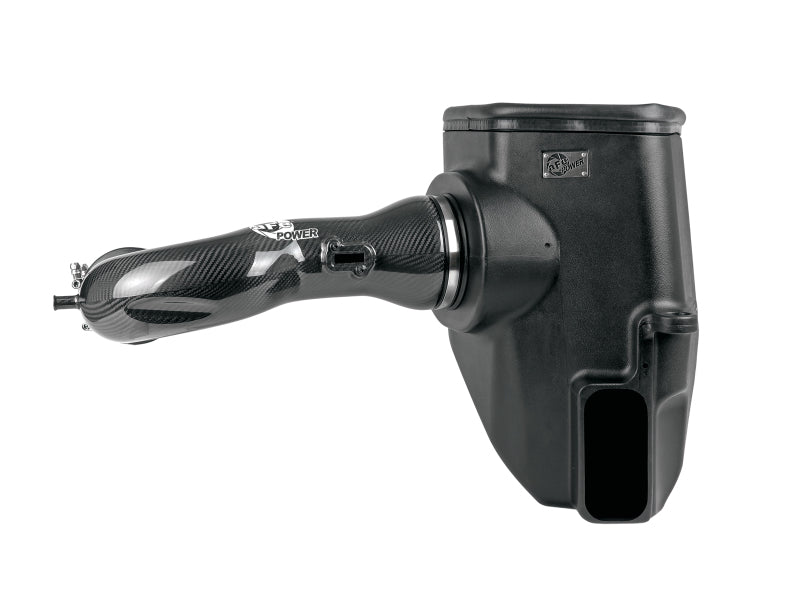 aFe 19-21 GM Trucks 5.3L/6.2L Track Series Carbon Fiber Cold Air Intake System W/ Pro Dry S Filters - 57-10015D