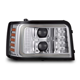 AlphaRex Projector Headlights, Chrome w/ Activation Light, Sequential Signal
