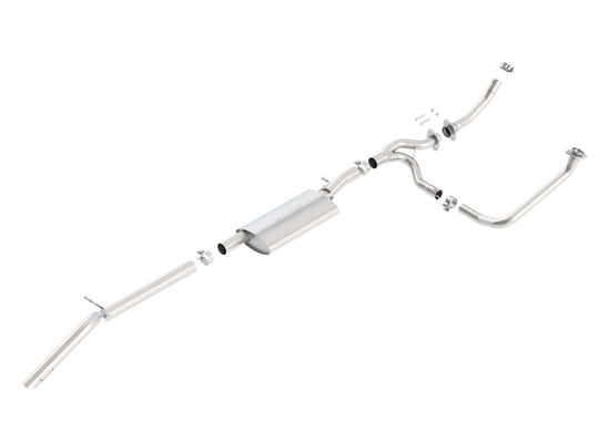 Borla 12-15 Jeep Wrangler 3.6L V6 Auto/Manual Trans Turndown Tip Dual Left Rear Exit Exhaust - 140634