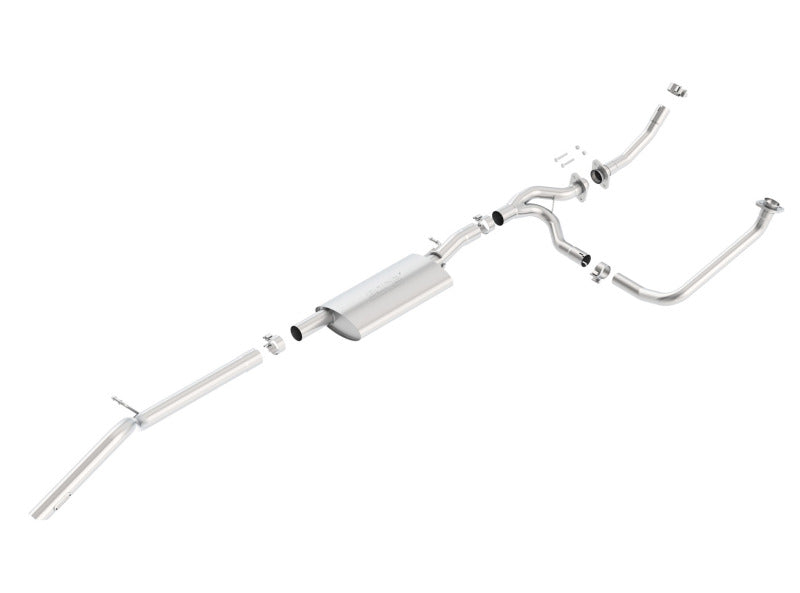 Borla 12-15 Jeep Wrangler 3.6L V6 Auto/Manual Trans Turndown Tip Dual Left Rear Exit Exhaust - 140634