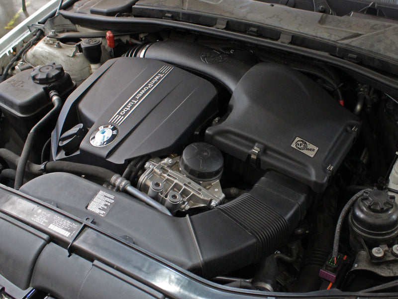 aFe MagnumFORCE Intake System Cover, Black, 11-13 BMW 335i/xi E9x 3.0L N55 (t) - 54-31918-B
