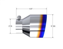 Load image into Gallery viewer, MBRP T304 Stainless Steel Burnt End Angle Cut Exhaust Tip - 3in. ID / 5in. OD / 6.5in. Length - T5184BE