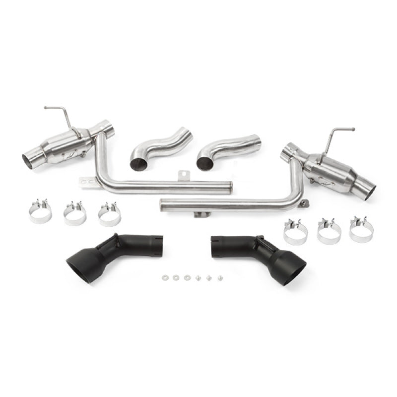 Mishimoto 2016+ Chevrolet Camaro SS Dual-Tip Pro Axle-Back Exhaust w/ Black Tips - MMEXH-CAM8-16ADTPBK