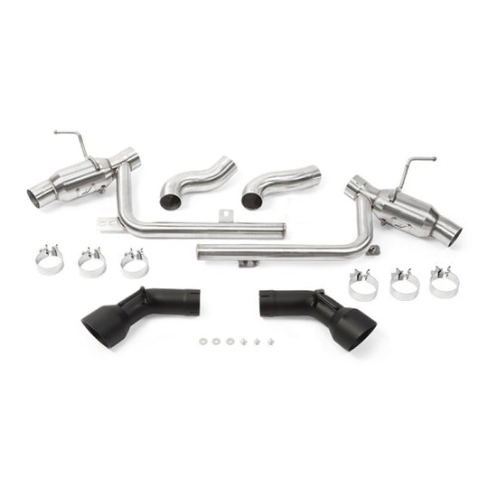 Mishimoto 2016+ Chevrolet Camaro SS Dual-Tip Pro Axle-Back Exhaust w/ Black Tips - MMEXH-CAM8-16ADTPBK