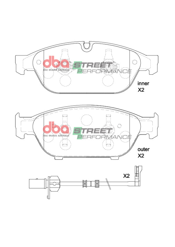 DBA 12-15 Audi A6 (C7) SP Performance Front Brake Pads - DB15262SP
