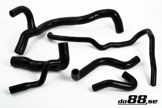 do88 89-92 Audi Ur-Quattro 2.2T 20V Radiator Hoses - Black - DO88-KIT67S