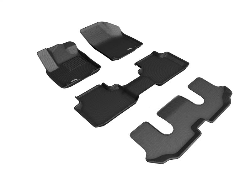 3D MAXpider 18-26 Volkswagen Atlas 6-Seat Kagu Black Full Set - L1VW08801509