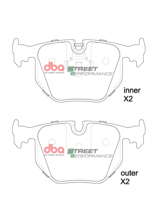 DBA 03-06 BMW M3 E46 SP Performance Rear Brake Pads - DB1397SP