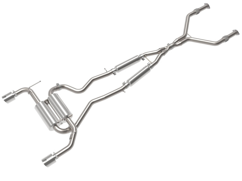 aFe Takeda Cat-Back Exhaust System Infiniti Q50 14-15 V6-3.7L- Polished Tip - 49-36136-P