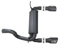 Load image into Gallery viewer, aFe Rebel Series 2.5in 409 SS Axle-Back Exhaust w/ Black Tips 2018+ Jeep Wrangler (JL) V6 3.6L - 49-48067-B