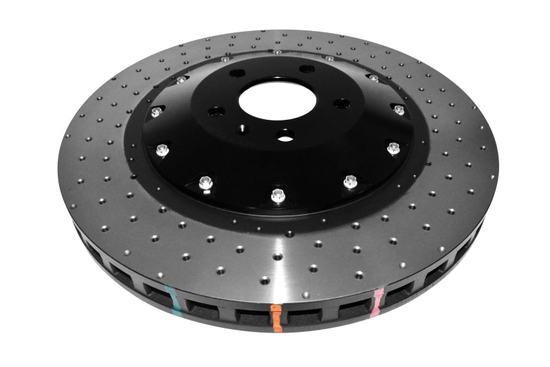 DBA 07-11 Audi S6 Front 5000 Series Cross Drilled Rotor w/Black Hat - DBA52778BLKXD