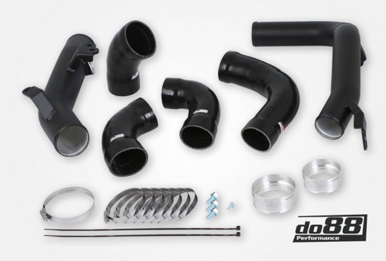 do88 Volvo S60 V60 XC60 V90 S90 XC90 SPA Pressure Pipes Petrol do88 Intercooler Black Hoses - TR-260-P-DO88-S