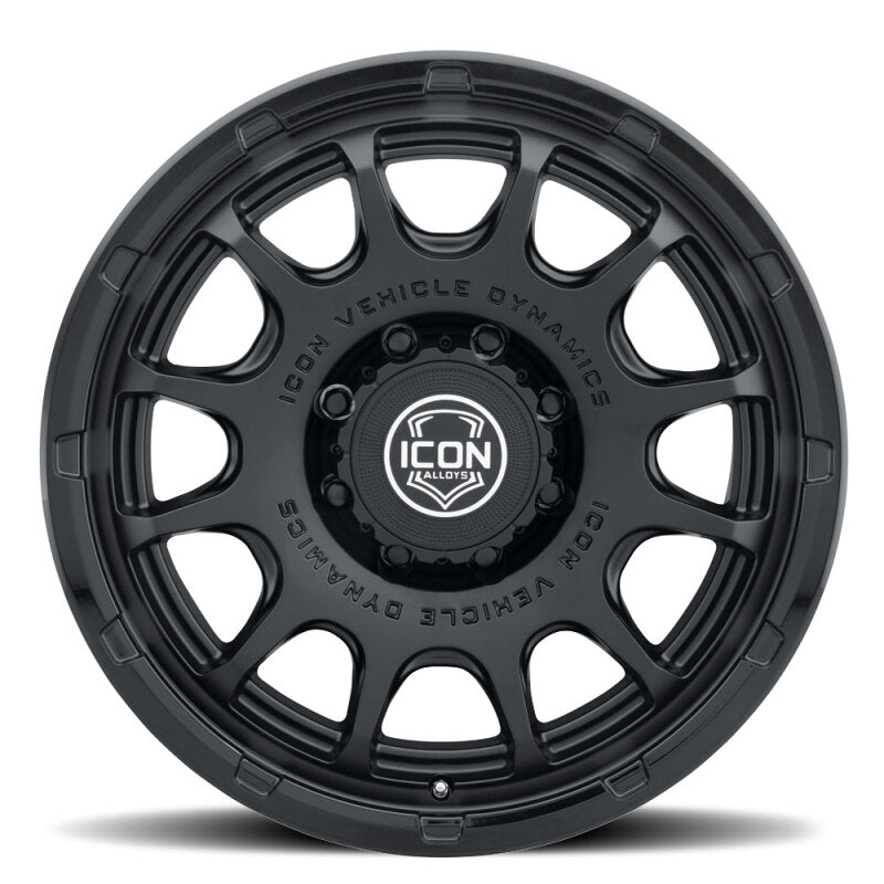 ICON Alloys Rancho 20x9 / 8x6.5 / 12mm / 5.5in BS DBL Black Wheel - 8420908055DB