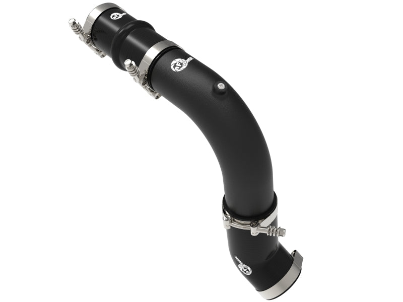 aFe BladeRunner 3in Aluminum Hot Charge Pipe Black RAM Diesel Trucks 25-26 L6-6.7L (td) - 46-20818-B