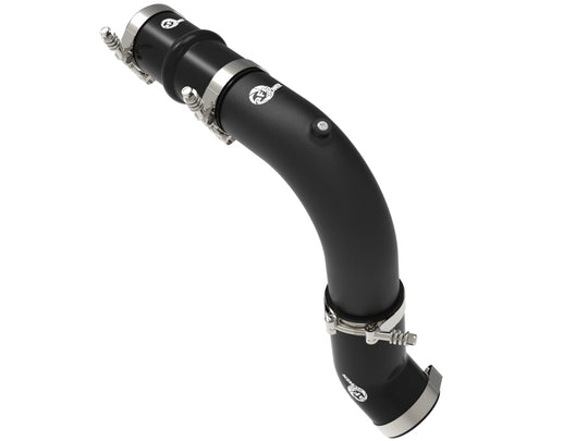 aFe BladeRunner 3in Aluminum Hot Charge Pipe Black RAM Diesel Trucks 25-26 L6-6.7L (td) - 46-20818-B