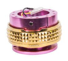 Load image into Gallery viewer, NRG Quick Release Kit - Pyramid Edition - Pink Body / Chrome Gold Pyramid Ring - SRK-210PK/CG