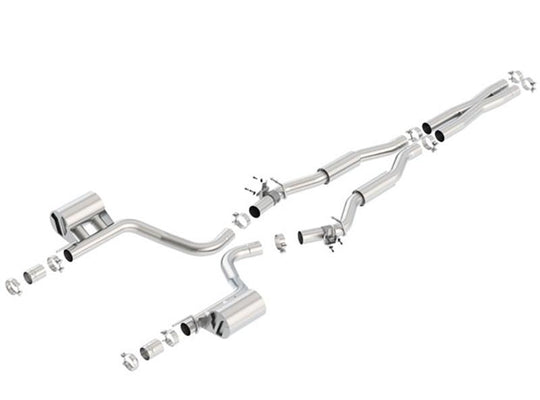 Borla 2015 Dodge Challenger Hellcat 6.2L V8 S-TYPE Catback Exhaust No Tips Factory Valance - 140642