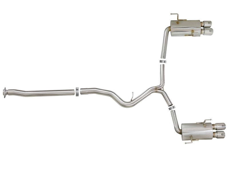 aFe Takeda 3in SS Exhaust Cat-Back 15-16 Subaru WRX/STI 2.0L/2.5L Polished Tips - 49-36801-P