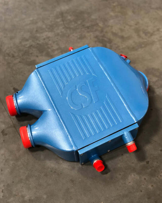 CSF 2014+ BMW M3/M4 (F8X) Top Mount Charge-Air-Cooler - Blue Jeans - 8082BJ