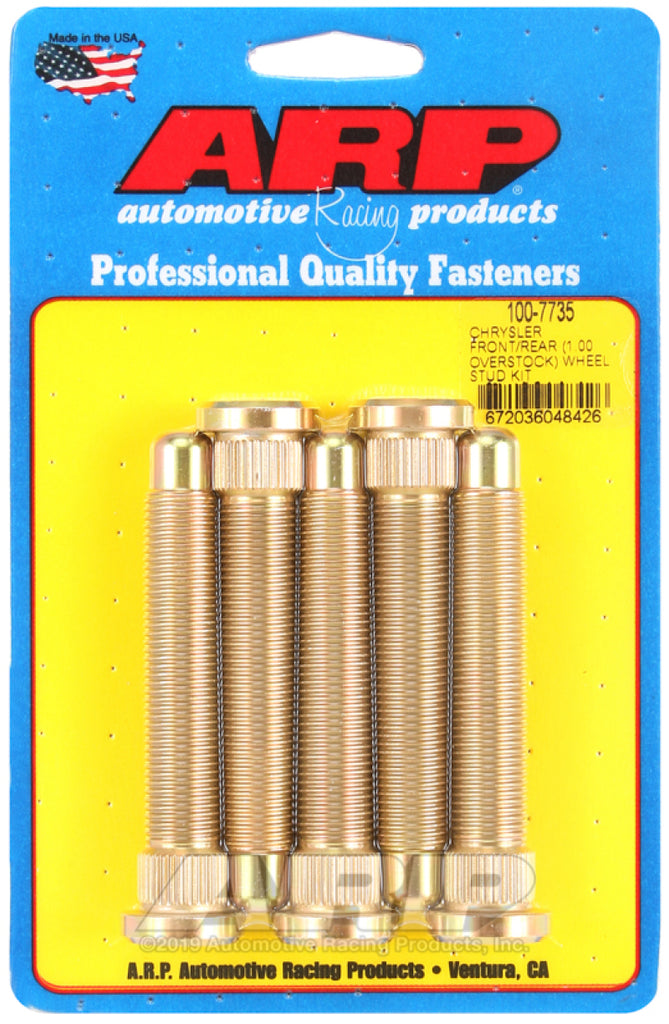 ARP Chrysler Front / Rear M14 1.000 Over Stock Wheel Stud Kit - 100-7735