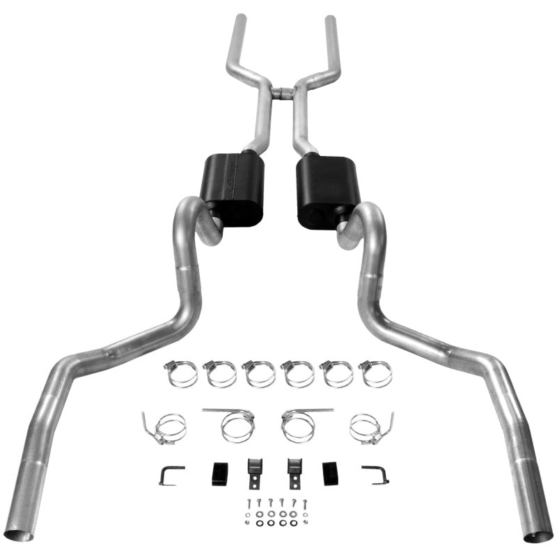Flowmaster 68-72 GM A-BODY 3in. American Thunder SS Crossmember-Back Exhaust System - 817200