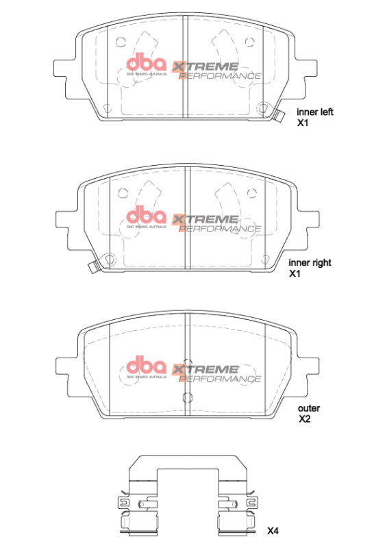 DBA 2021+ Genesis G80 2.5T AWD XP Performance Front Brake Pads - DB15205XP