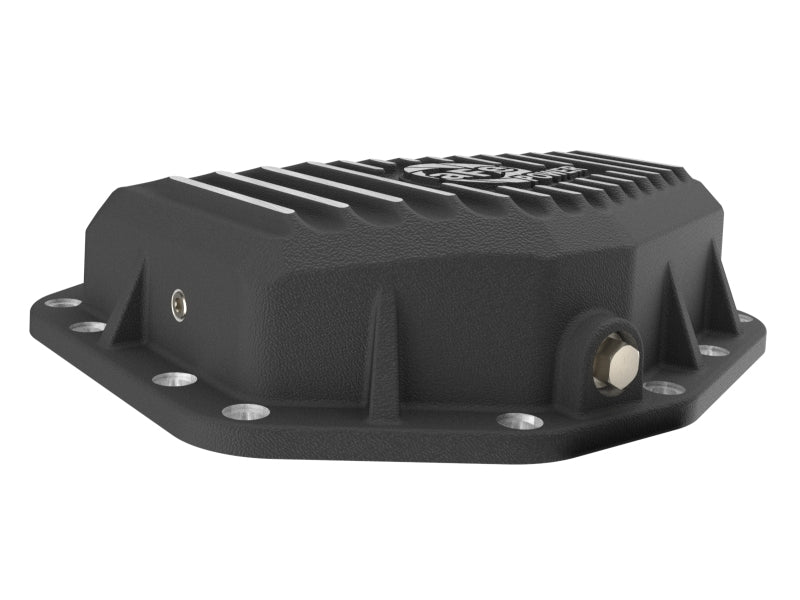 aFe Ford Bronco Raptor 22-25 V6-3.0L POWER Pro Series Rear Differential Cover Black w/ Machined Fins - 46-71460B