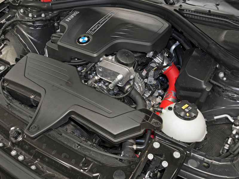 aFe BladeRunner 2.5-2.75in Red Intercooler Tube Cold Side w/ Couplings & Clamps Kit 13-16 BMW F30 - 46-20229-R