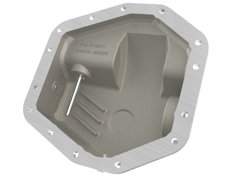 aFe POWER Pro Series Front Diff Cover Black w/ Machined Fins Ford F-250/350 23-26 (Dana M235) - 46-71480B