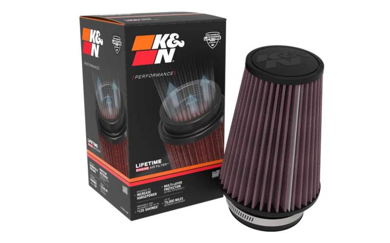 K&N Universal Clamp-On Air Filter - RU-1046