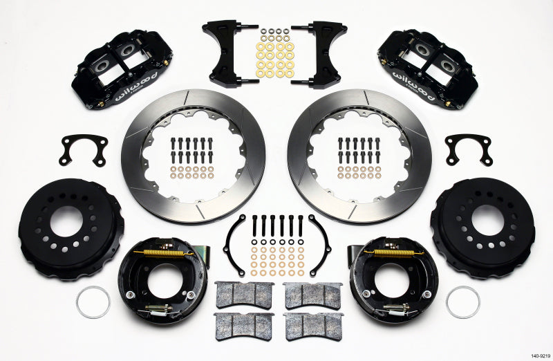 Wilwood Narrow Superlite 4R Rear P-Brk Kit 12.88in Big Ford New Style 2.50in Offset - 140-9219