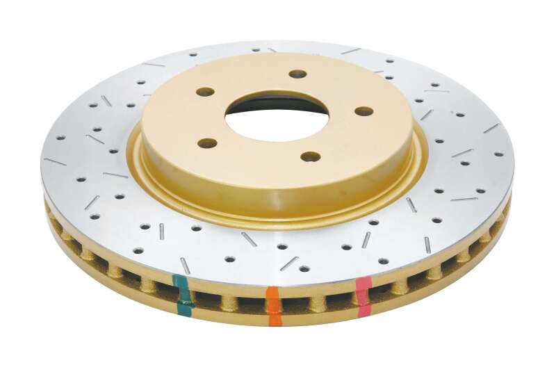 DBA 8/98+ Nissan Skyline R34 GTT Front Cross Drilled Slotted 4000 Series Rotor - DBA42304XS