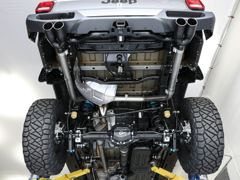 aFe Vulcan Series 3in-2-1/2in 304 SS Cat-Back 2020 Jeep Gladiator (JT) V6-3.6L w/ Black Tips - 49-38084-B