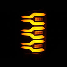 Load image into Gallery viewer, AlphaRex 14-18 GMC Sierra 1500/2500HD/3500HD LUXX-Series LED Tail Lights Blk w/Actv Light &amp; Seq. Sig - 630040