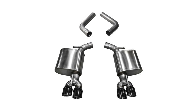 Corsa 2015-23 Dodge Challenger 6.4L/17-19 Challenger 5.7L Black Sport Axle-Back Exhaust w/3.5in Tips - 21020BLK