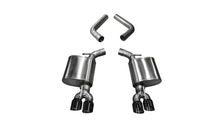 Load image into Gallery viewer, Corsa 2015-23 Dodge Challenger 6.4L/17-19 Challenger 5.7L Black Sport Axle-Back Exhaust w/3.5in Tips - 21020BLK