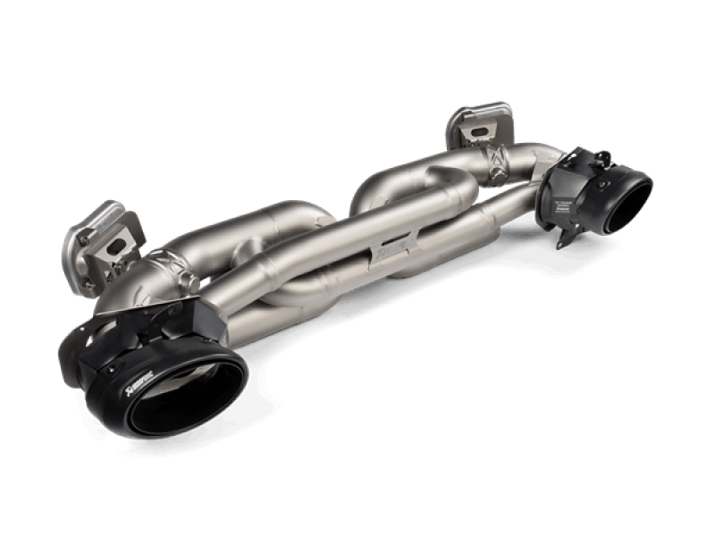 Akrapovic 20-21 Porsche 911 Turbo/Turbo S (992) Slip-On Race Line (Titanium) w/Titanium Tips - S-PO/TI/19-TP