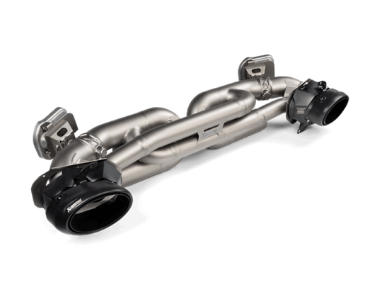 Akrapovic 20-21 Porsche 911 Turbo/Turbo S (992) Slip-On Race Line (Titanium) (REQUIRES TIPS) - S-PO/TI/19