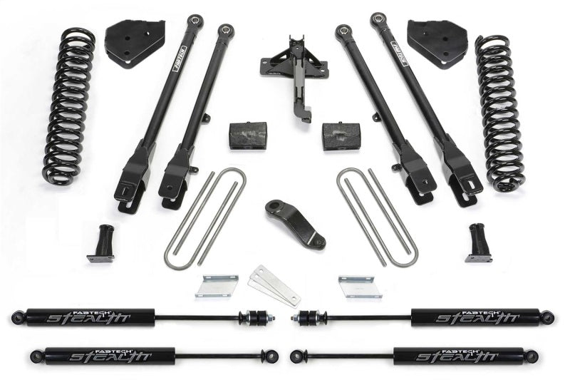 Fabtech 19-20 Ford F450/550 4WD Diesel 6in 4Link Sys w/Coils & Stealth - K2337M