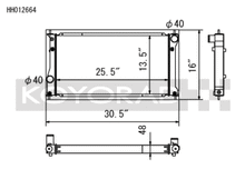 Load image into Gallery viewer, Koyo 2022+ Toyota GR86 and Subaru BRZ Competition All-Aluminum Radiator - HH012664