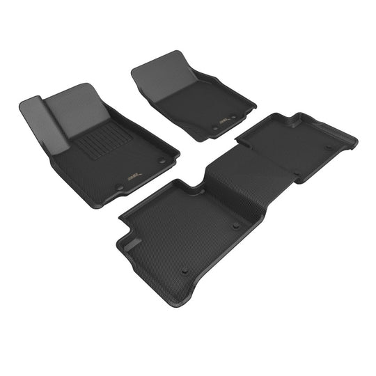 3D MAXpider 22-25 Jeep Grand Cherokee 4XE (WL) Kagu 1st 2nd Row - Set (Black) - L1JP03201509