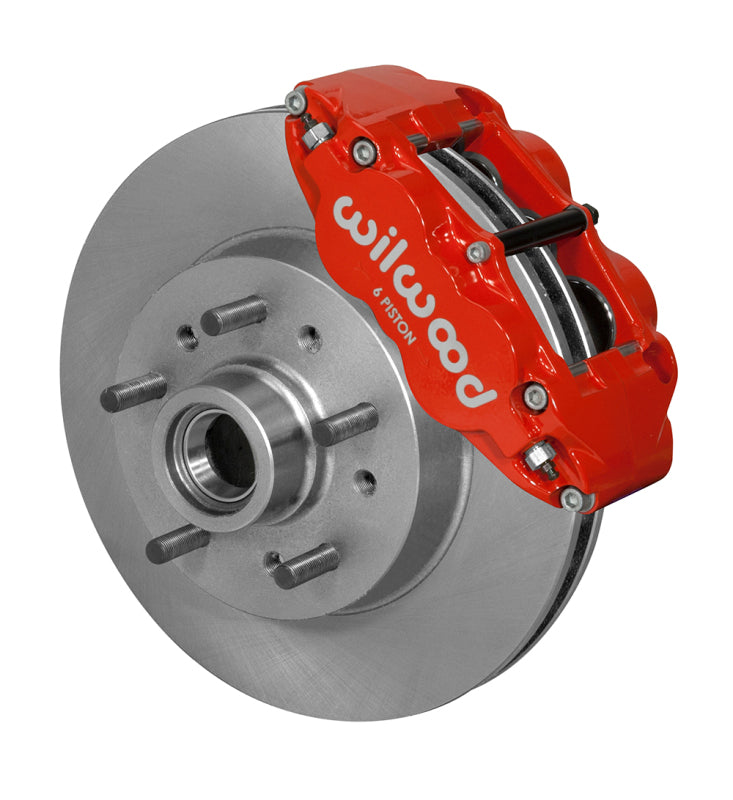 Wilwood kit front 60-63 GM C10 truck FNSL6R 11.86 rotor red - 140-14526-R