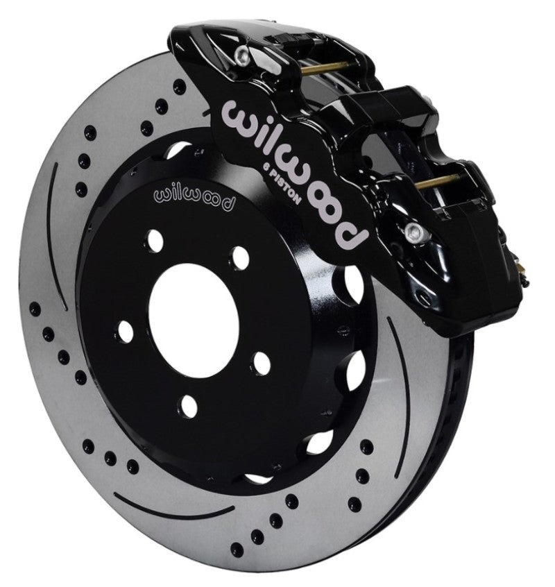 Wilwood AERO6 Front Hat Kit 15.00 Drilled 2016-Up Camaro w/Lines - 140-14289-D