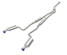Load image into Gallery viewer, aFe POWER Takeda 16-17 Lexus IS200t L4-2.0L (t) 2.5in-3in 304 SS CB Exhaust w/ Blue Tip - 49-36059-L