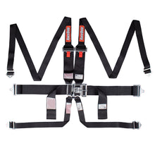 Load image into Gallery viewer, RaceQuip Black L &amp; L 6pt HNR Seat Belt - 718008