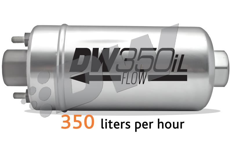 DeatschWerks 350 LPH DW350iL In-Line External Fuel Pump (No Bracket) - 9-350